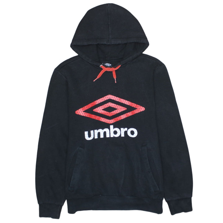 Umbro Men's Black Pullover Hoodie M Sports Fleece Sweatshirt