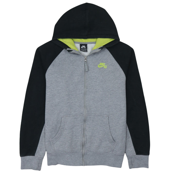 Nike Boys Grey & Black SB Full Zip Hoodie Size 13-15 Years Fleece