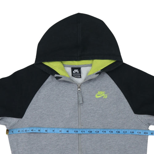 Nike Boys Grey & Black SB Full Zip Hoodie Size 13-15 Years Fleece