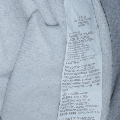 Nike Boys Grey & Black SB Full Zip Hoodie Size 13-15 Years Fleece