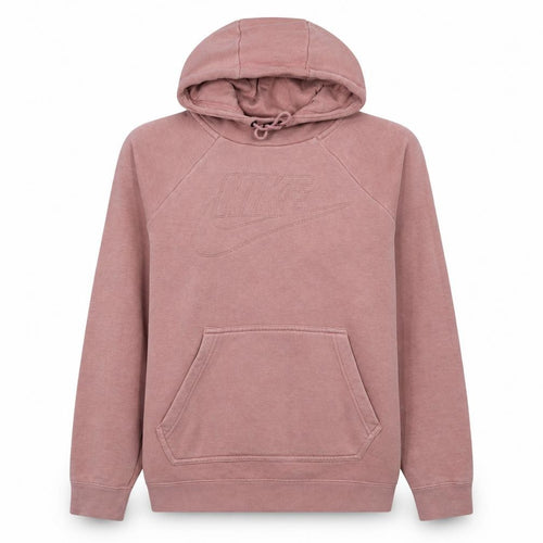 Nike Women's Pink Pullover Hoodie M Fleece Lined Sportswear