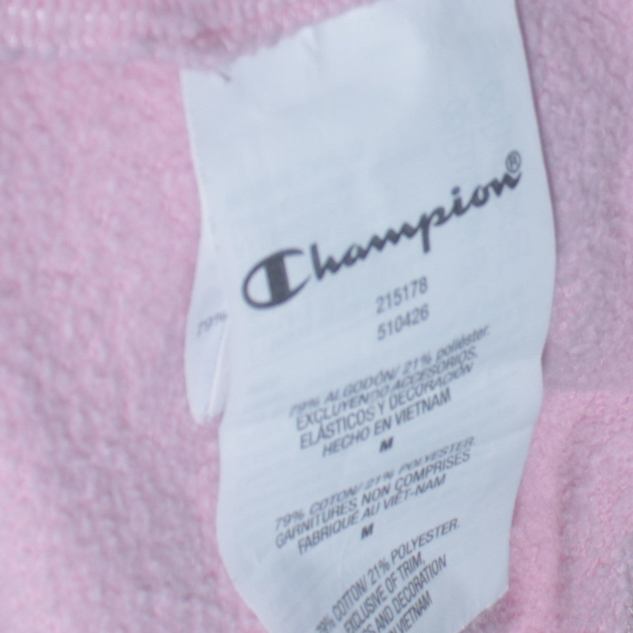 Champion Women's Pink Crew Neck Pullover Sweatshirt Size M