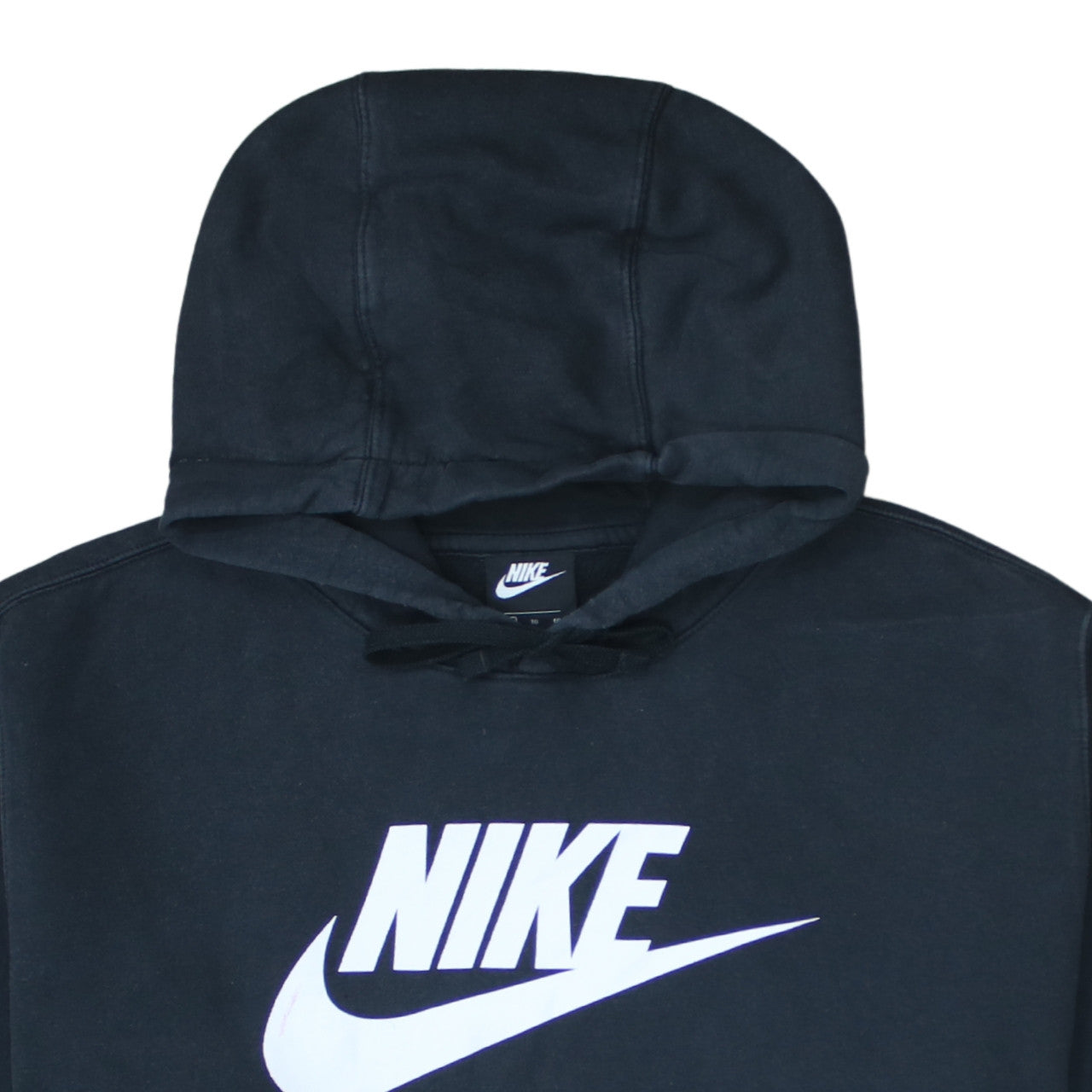 Nike Men's Black XL Pullover Hoodie with Logo Print