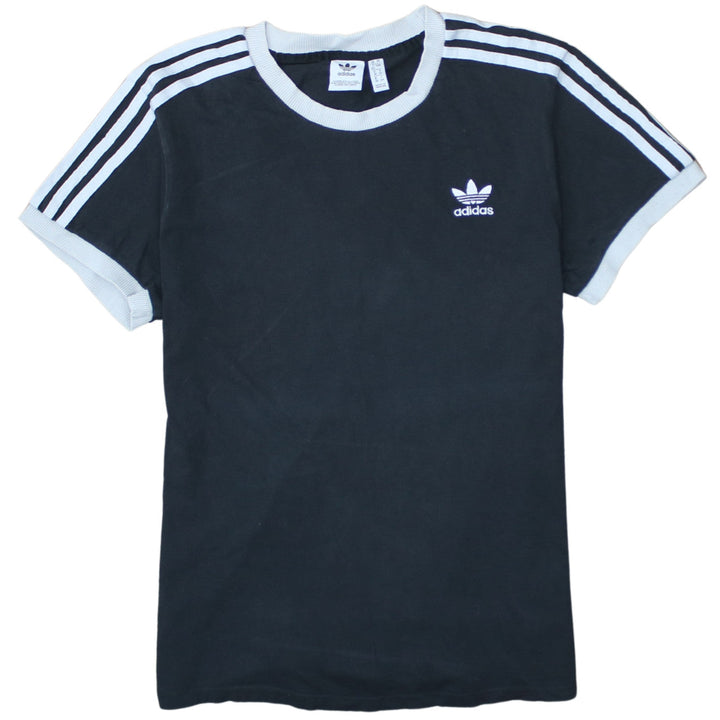 Adidas Women's Black Ringer Short Sleeve T-Shirt Size 12
