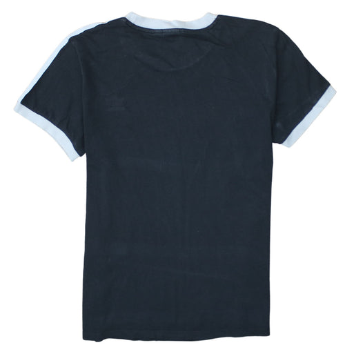 Adidas Women's Black Ringer Short Sleeve T-Shirt Size 12