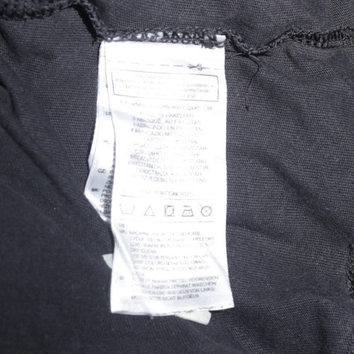 Adidas Women's Black Ringer Short Sleeve T-Shirt Size 12