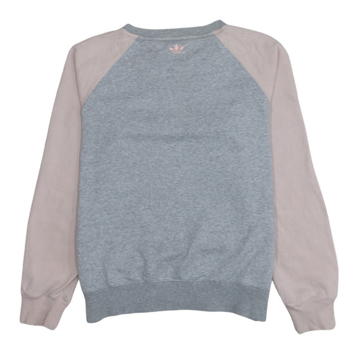 Adidas Women's Grey & Pink Logo Sweatshirt Size 14
