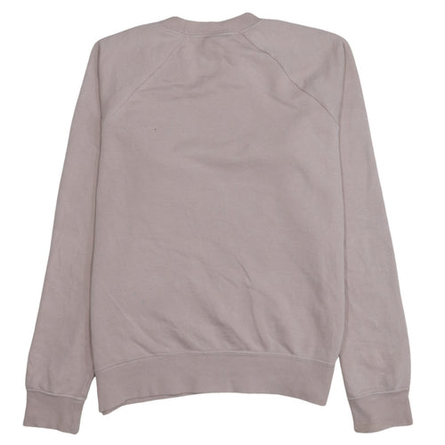 Nike Womens Pink Logo Pullover Sweatshirt Size S Crew Neck