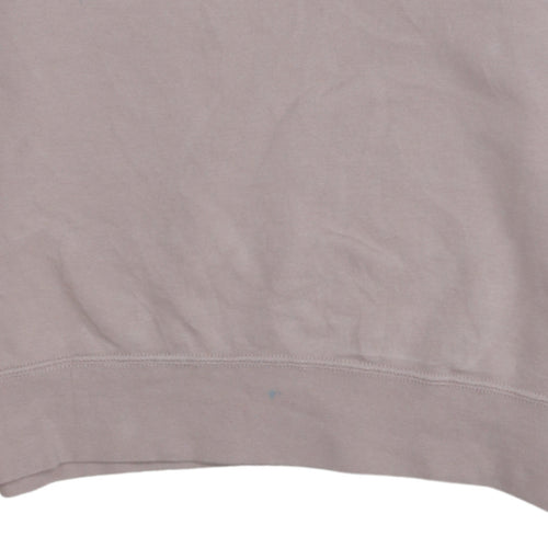 Nike Womens Pink Logo Pullover Sweatshirt Size S Crew Neck