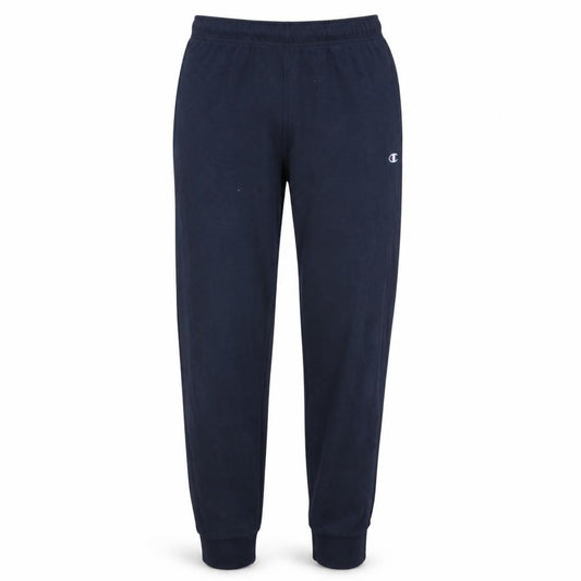 Front view of Champion Men's Black Large Jogger Sweatpants Cotton Blend