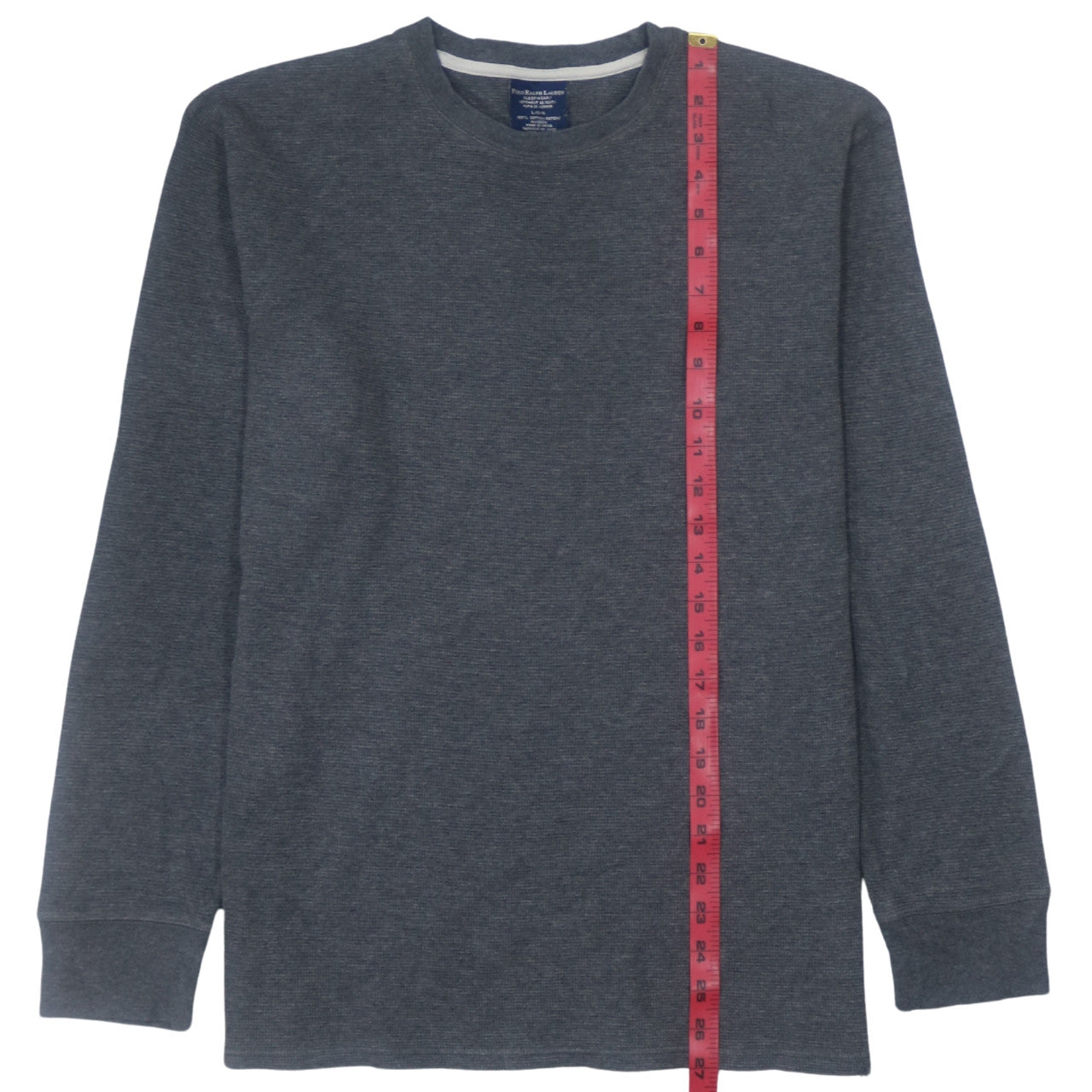 Polo Ralph Lauren Men Grey Long Sleeve Cotton Crew Pullover Sweatshirt L