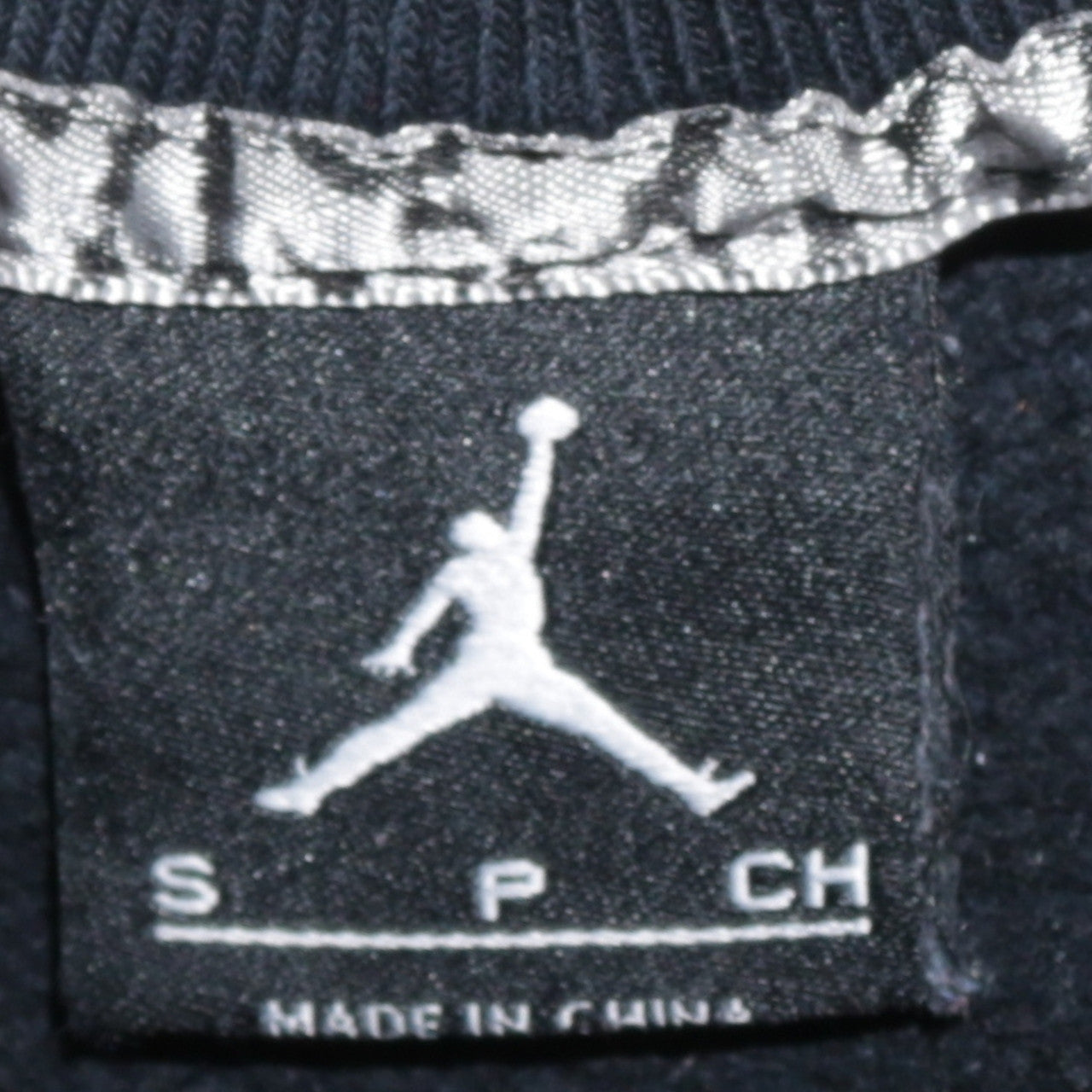 Nike Jordan Men's Black Small Crew Neck Fleece Sweatshirt