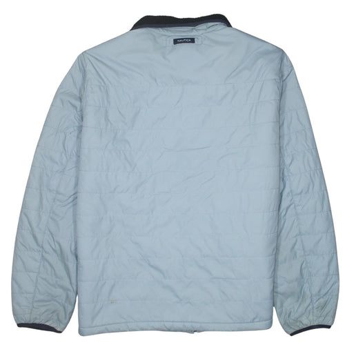 Nautica Men's Blue XL Quilted Full Zip Casual Jacket