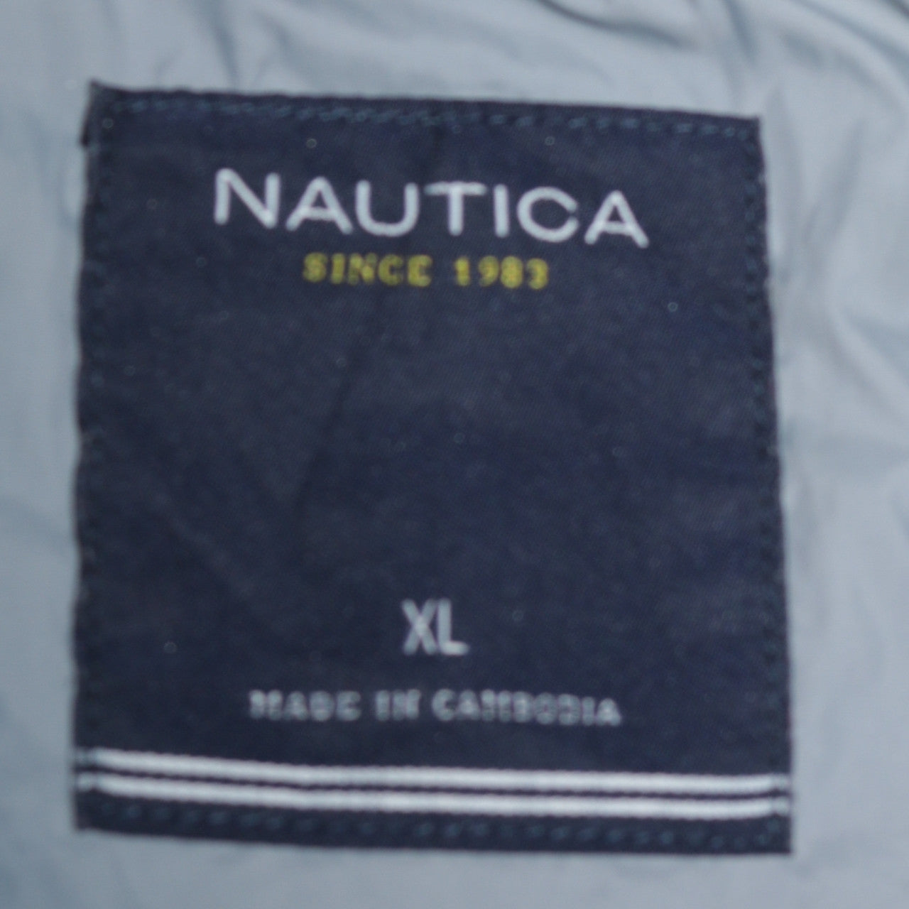 Nautica Men's Blue XL Quilted Full Zip Casual Jacket