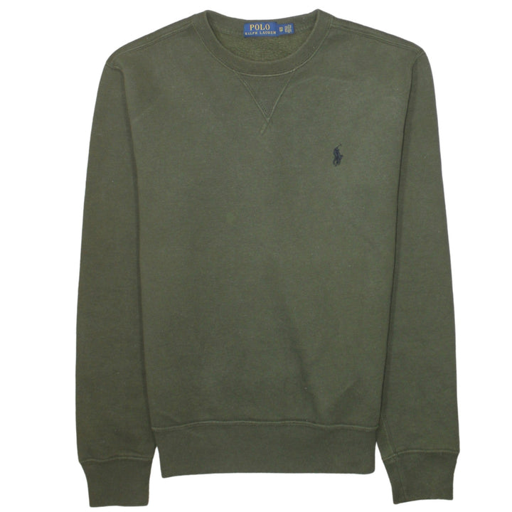 Ralph Lauren Men's Green Crew Neck Pullover Sweatshirt XS