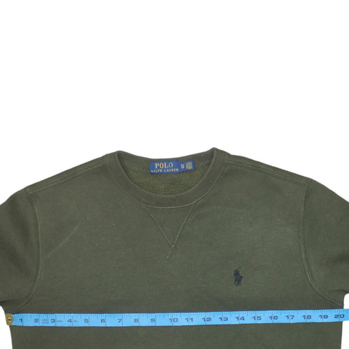 Ralph Lauren Men's Green Crew Neck Pullover Sweatshirt XS