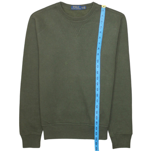 Ralph Lauren Men's Green Crew Neck Pullover Sweatshirt XS