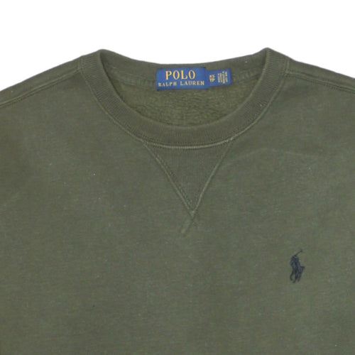 Ralph Lauren Men's Green Crew Neck Pullover Sweatshirt XS