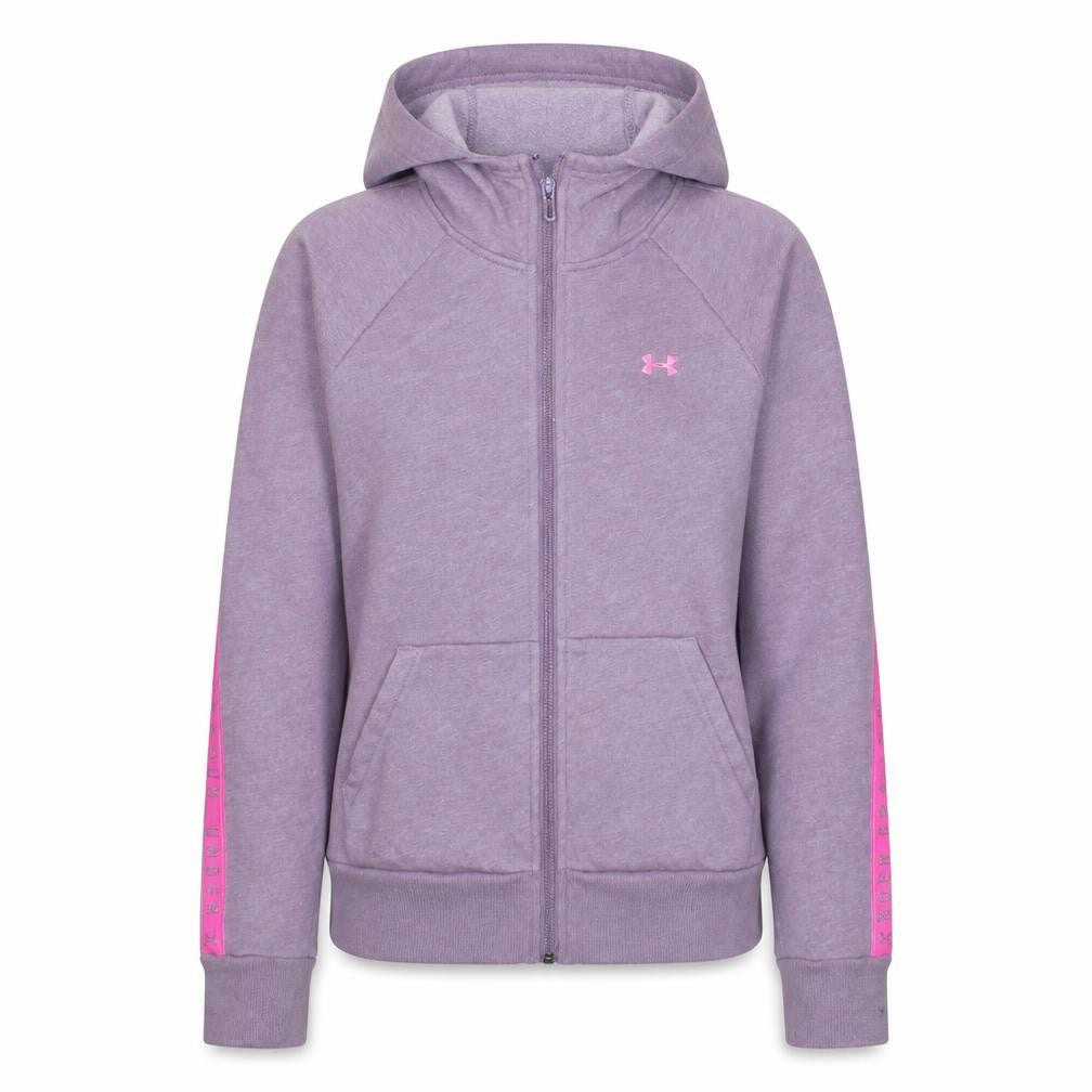 Under Armour Womens Purple Full Zip Hoodie Size M Cotton Blend