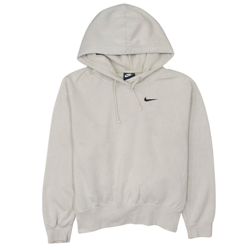 Nike Men's Beige Pullover Hoodie Small Fleece Sweatshirt