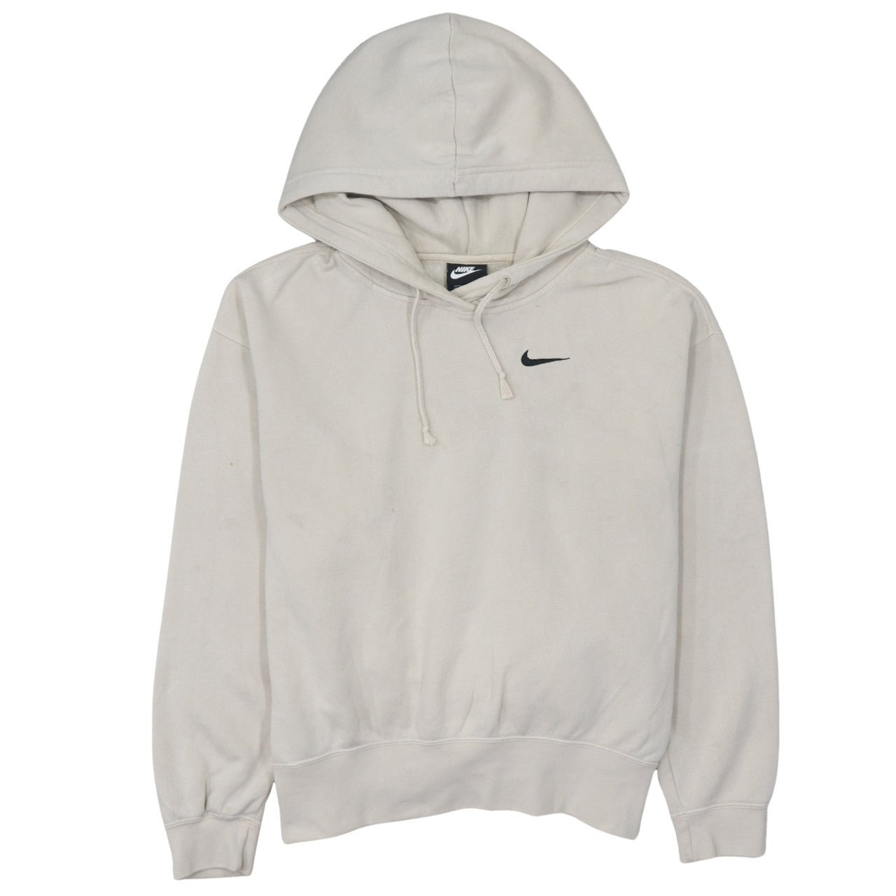 Nike Men's Beige Pullover Hoodie Small Fleece Sweatshirt