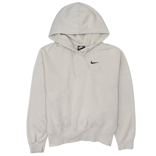 Nike Men's Beige Pullover Hoodie Small Fleece Sweatshirt
