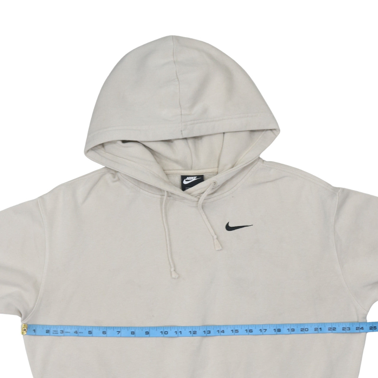 Nike Men's Beige Pullover Hoodie Small Fleece Sweatshirt