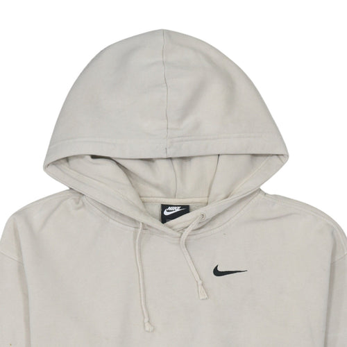 Nike Men's Beige Pullover Hoodie Small Fleece Sweatshirt