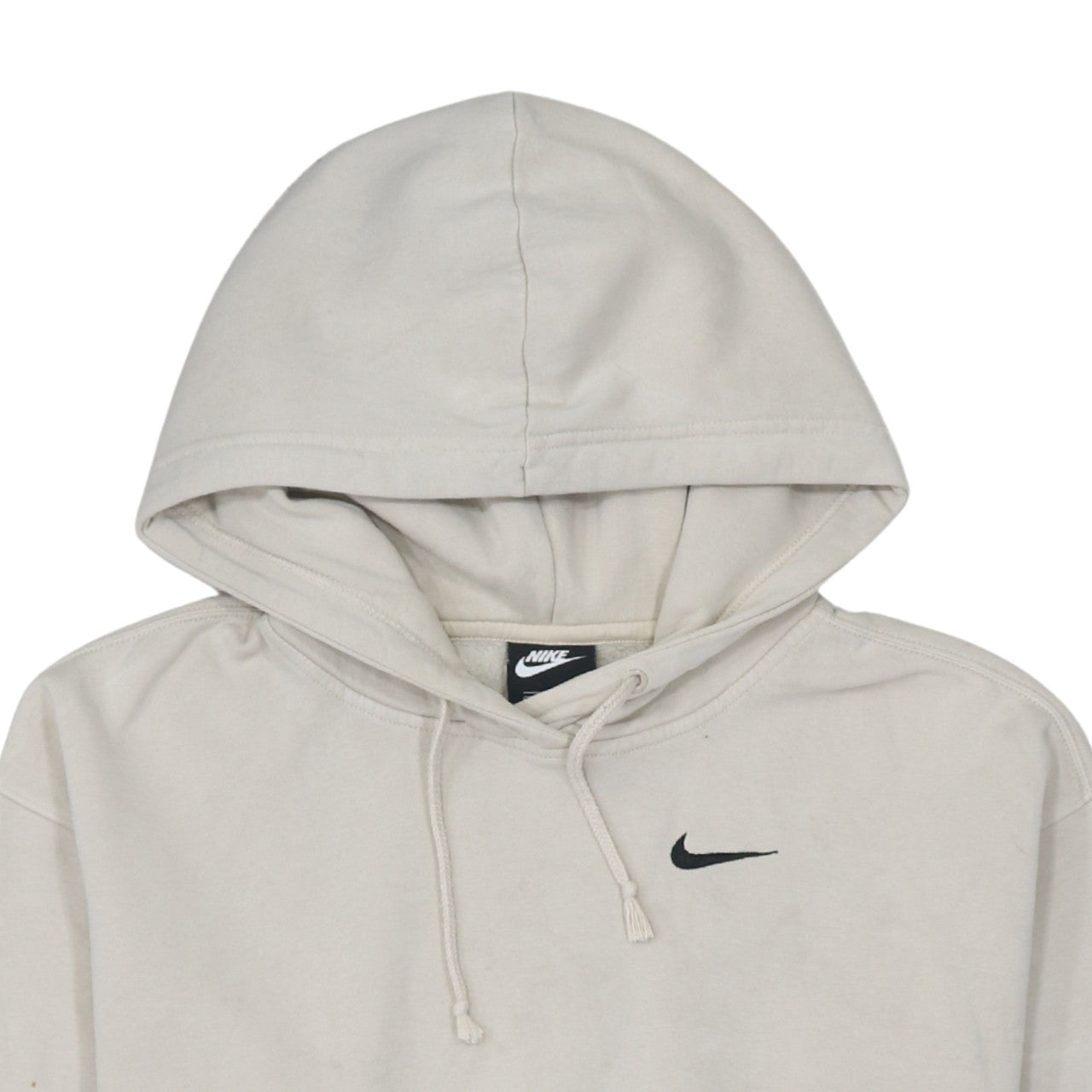 Nike Men's Beige Pullover Hoodie Small Fleece Sweatshirt