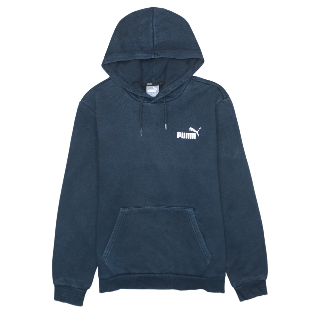 Puma Men's Blue Pullover Hoodie Size S Sports Fleece Sweatshirt