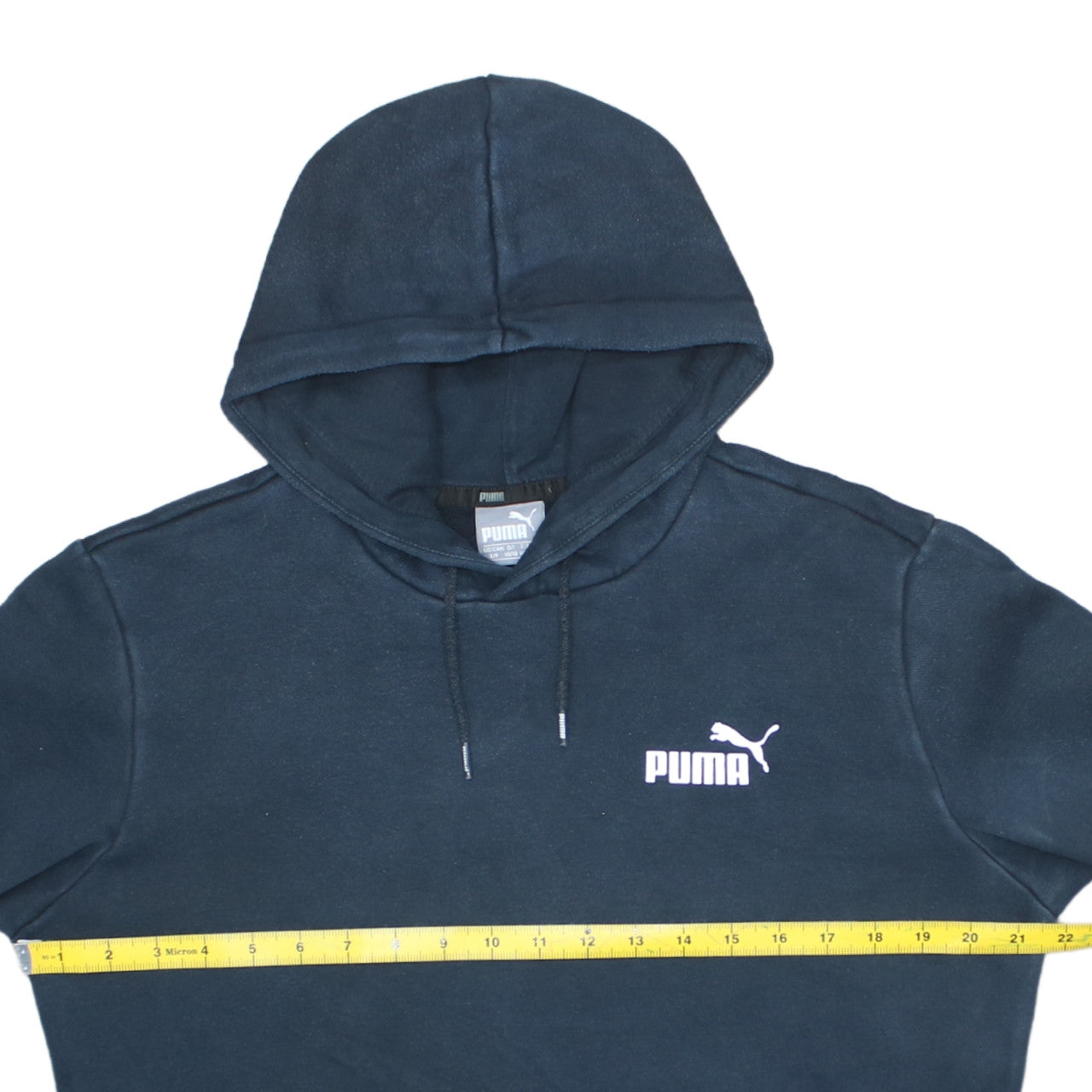 Puma Men's Blue Pullover Hoodie Size S Sports Fleece Sweatshirt