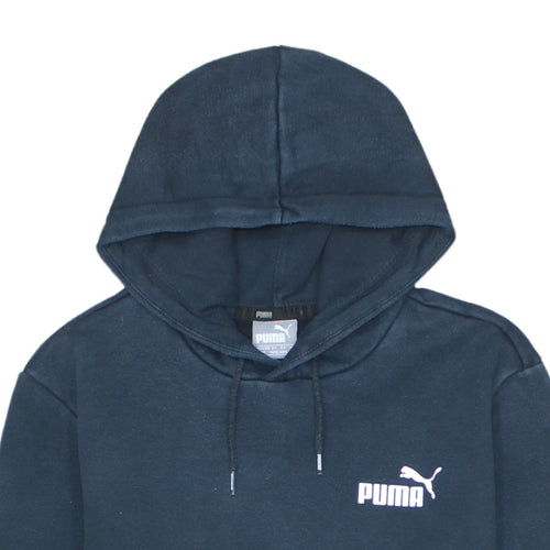 Puma Men's Blue Pullover Hoodie Size S Sports Fleece Sweatshirt