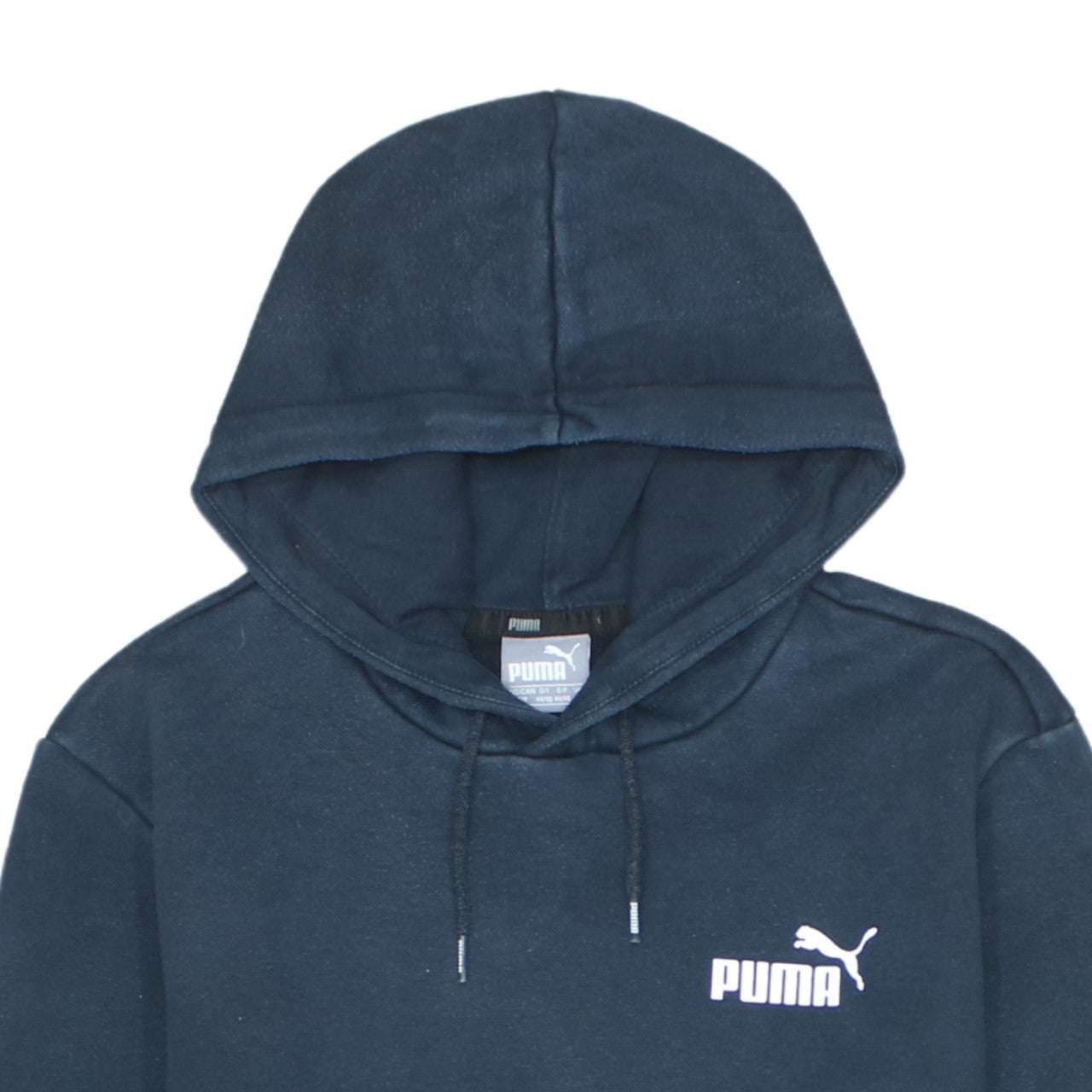 Puma Men's Blue Pullover Hoodie Size S Sports Fleece Sweatshirt