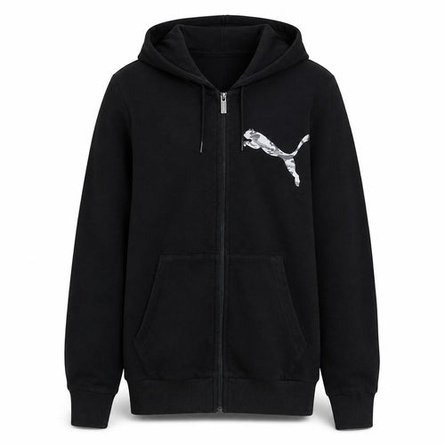Puma Men's Black XS Full Zip Hoodie Sweatshirt