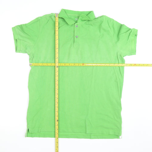 GAP Men's Green Cotton Polo Shirt Size L Short Sleeve Casual