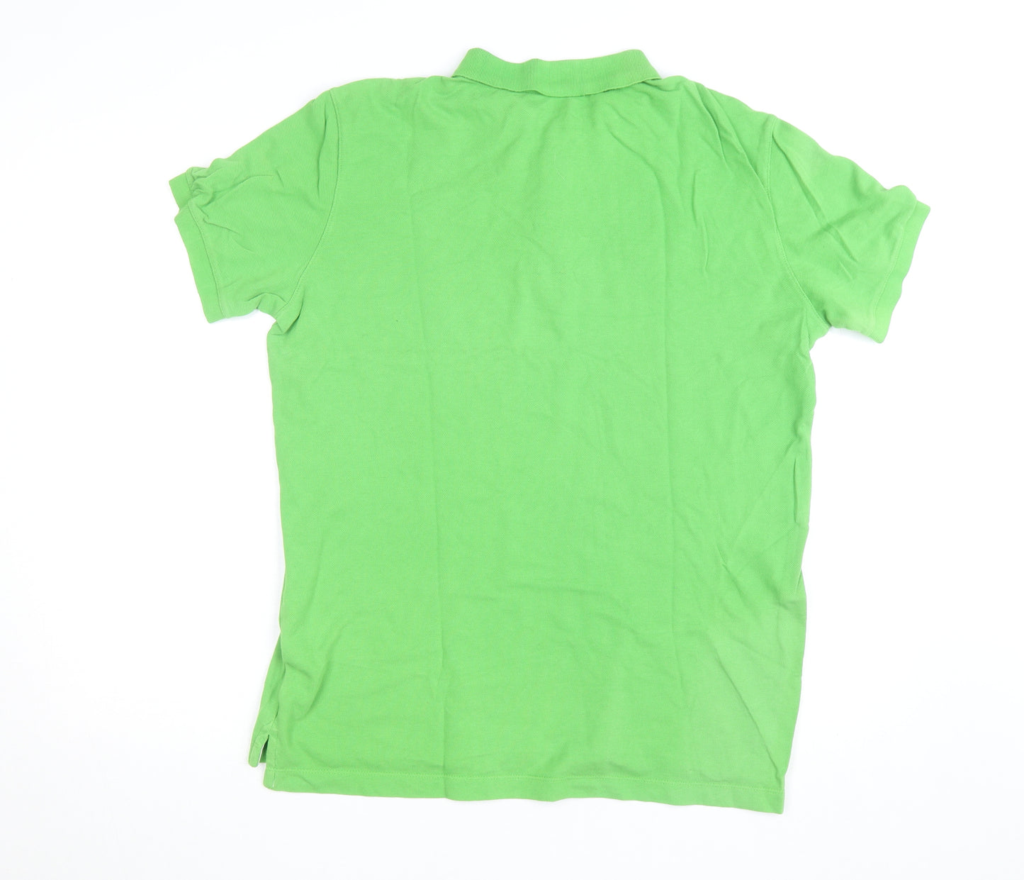 GAP Men's Green Cotton Polo Shirt Size L Short Sleeve Casual