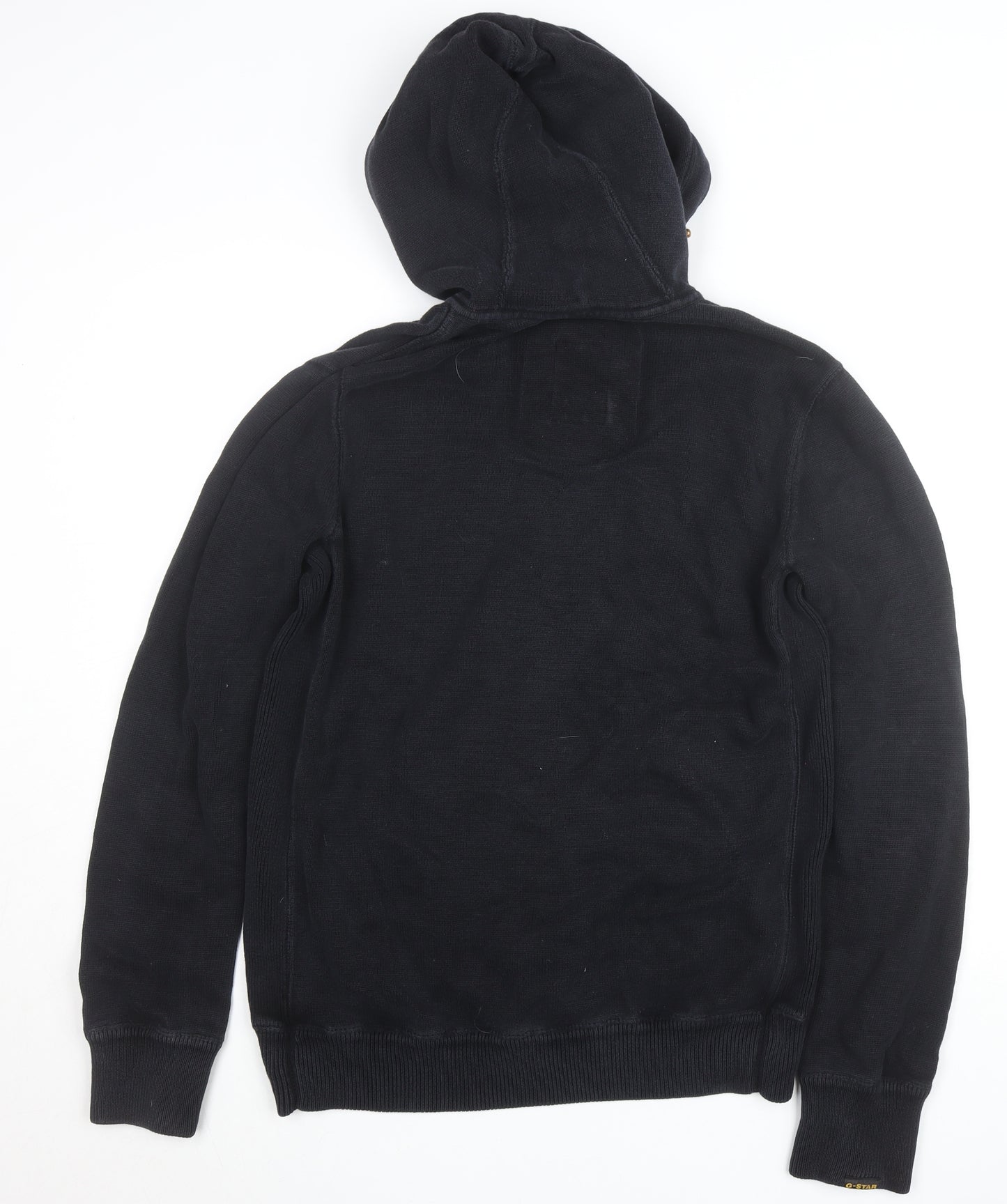G-Star RAW Men's Black XL Full Zip Hooded Jumper