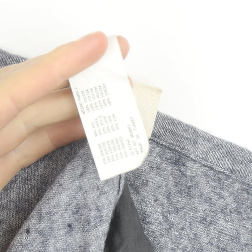 Yaya Men's Grey Long Sleeve Casual Top Large Cotton Blend