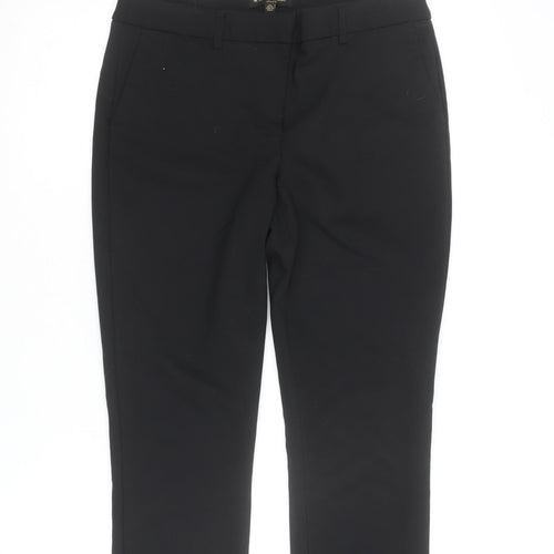 Massimo Fabbro Womens Black Slim Ankle Trousers Size 10