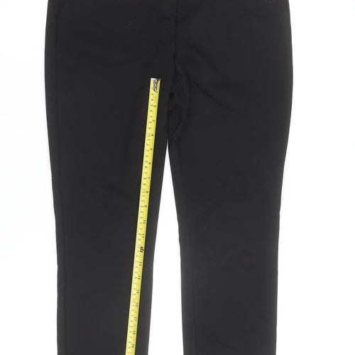 Massimo Fabbro Womens Black Slim Ankle Trousers Size 10