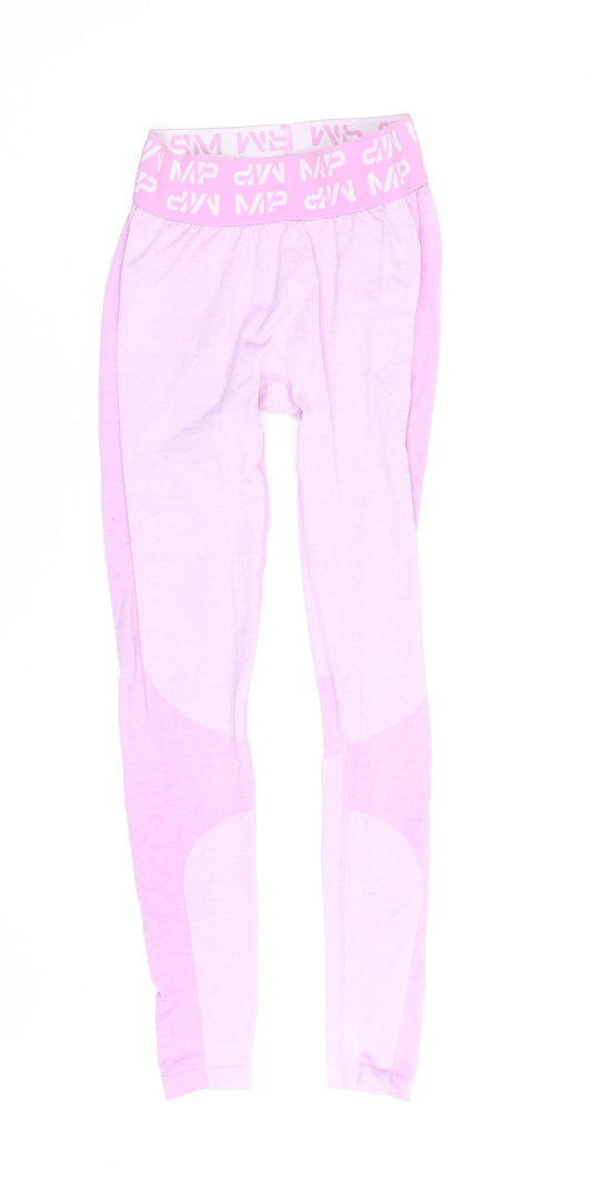 MP Women’s Pink Seamless Gym Leggings Size S