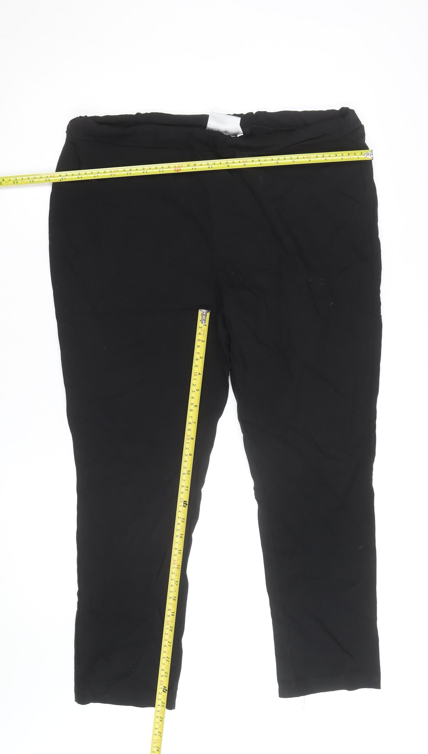 Isle Women's Black Size 18 Jersey Stretch Leggings