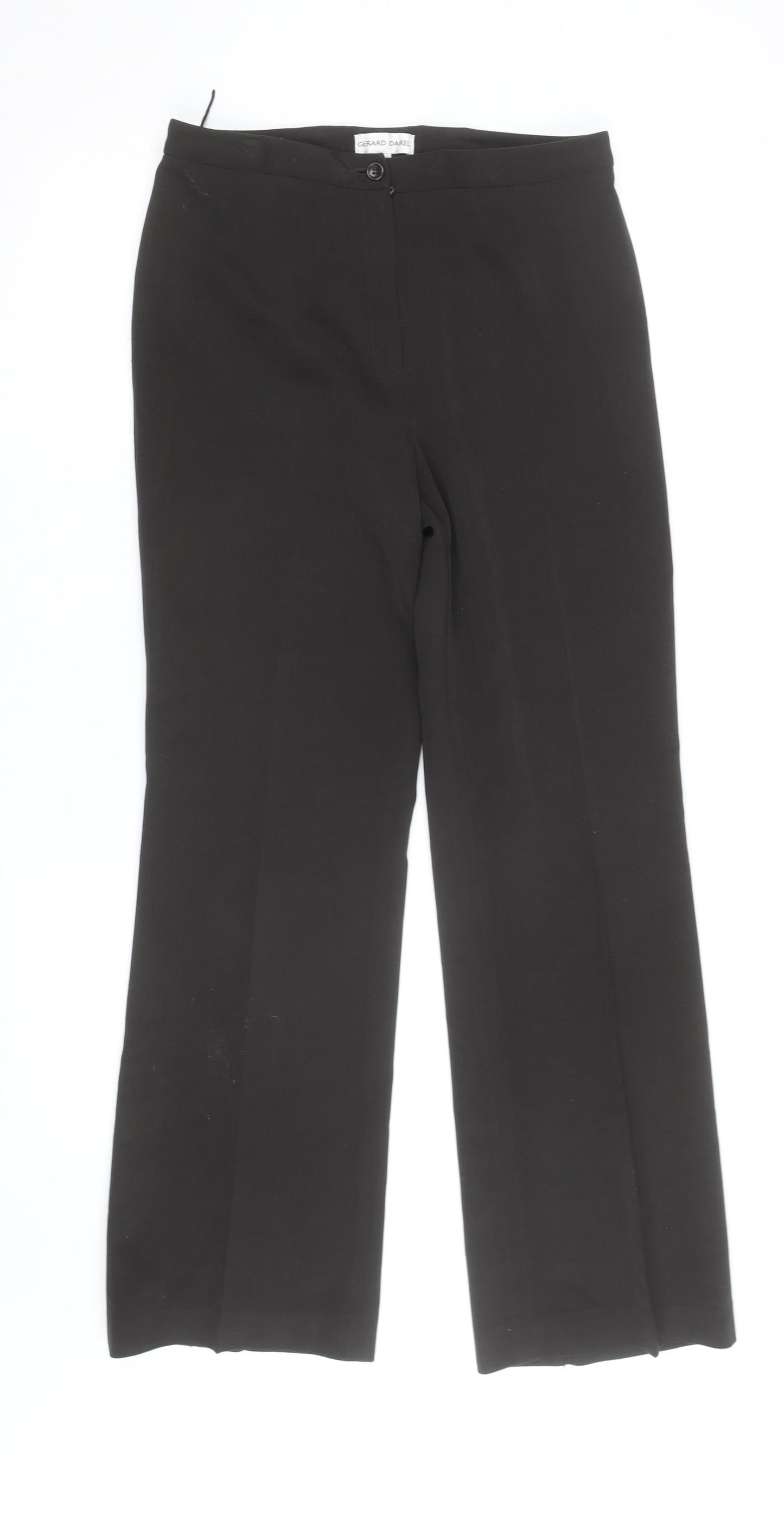 Gerard Darel Men Black Dress Pants L Regular Fit Formal Trousers