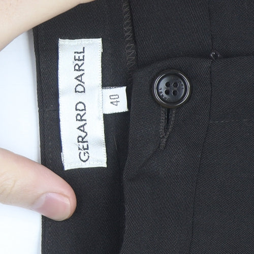 Gerard Darel Men Black Dress Pants L Regular Fit Formal Trousers