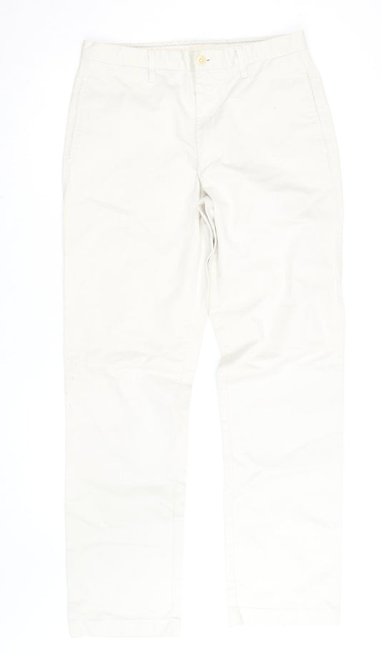 Nautica Men's Ivory Chino Trousers Size 32 Regular Cotton