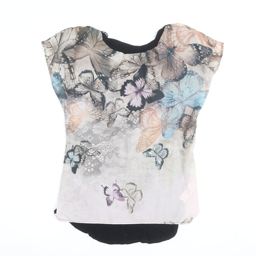 Savida Womens Multicoloured Butterfly Tunic Blouse Size 10
