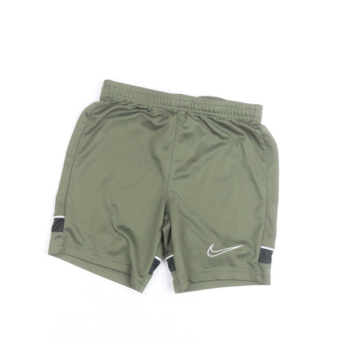 Nike Boys Green Dri-FIT Athletic Shorts Size S Sports Activewear