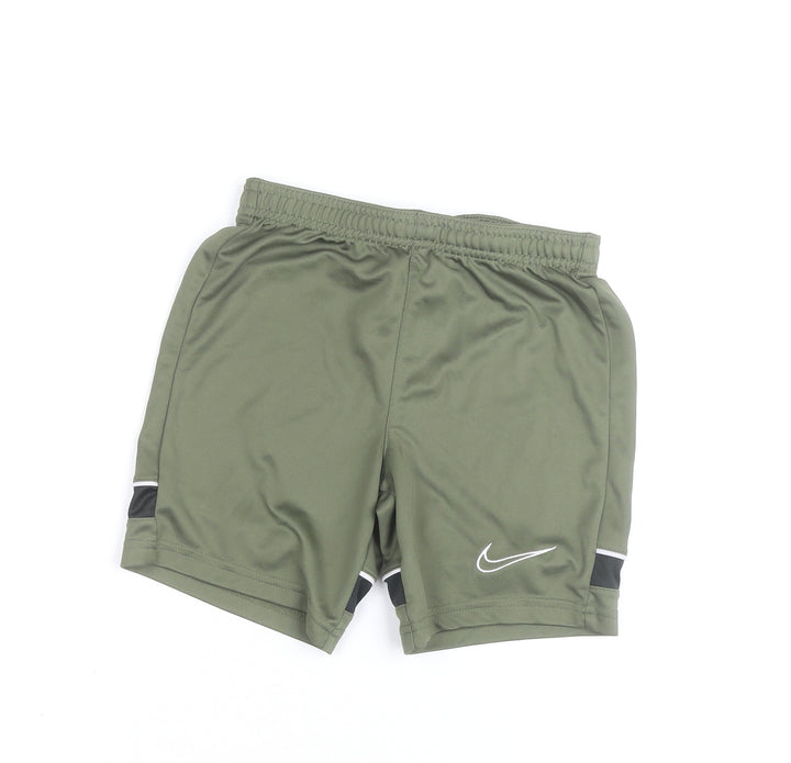 Nike Boys Green Dri-FIT Athletic Shorts Size S Sports Activewear
