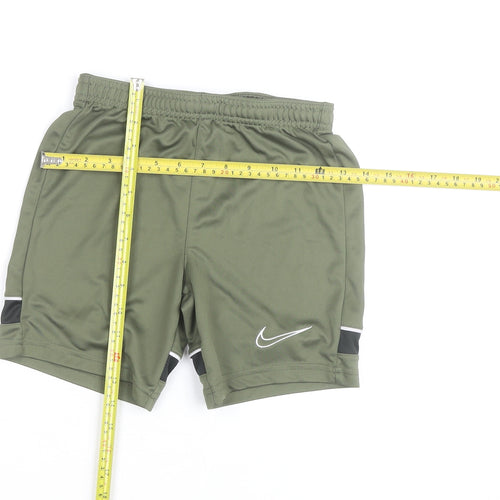 Nike Boys Green Dri-FIT Athletic Shorts Size S Sports Activewear