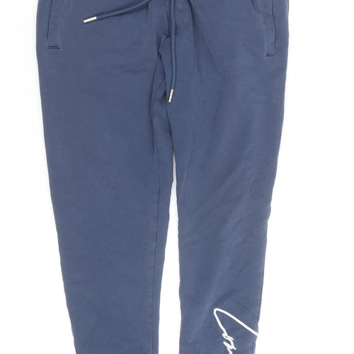 Couture Club Men's Blue Slim Fit Jogger Trousers Size M